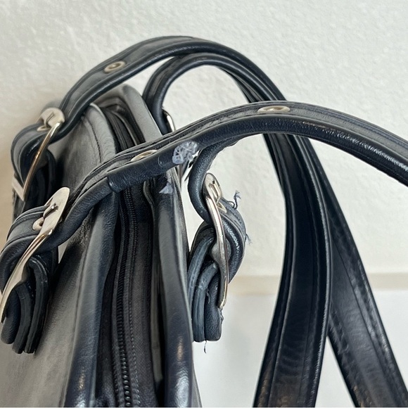 Coach Black Leather Satchel - Picture 8 of 15